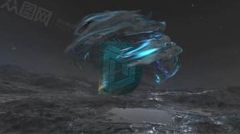 科技粒子头像企业宣传背景视频素材-众图网