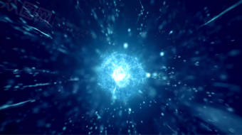 大气蓝色科技粒子动态背景视频-众图网