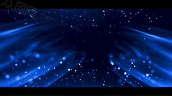 蓝色大气唯美粒子背景led视频-众图网