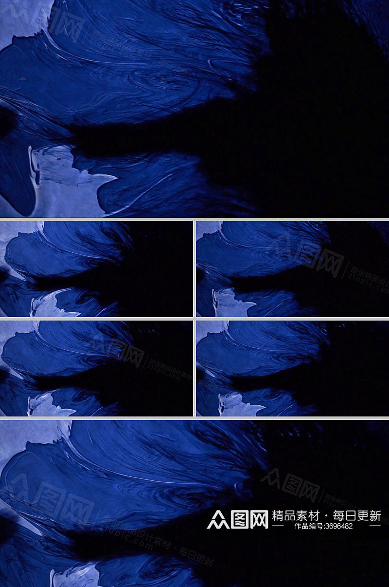 蓝色液体流动展示视频素材素材
