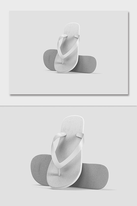 沙滩鞋图案样机展示