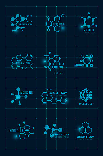 医学分子基因图谱元素 化学元素