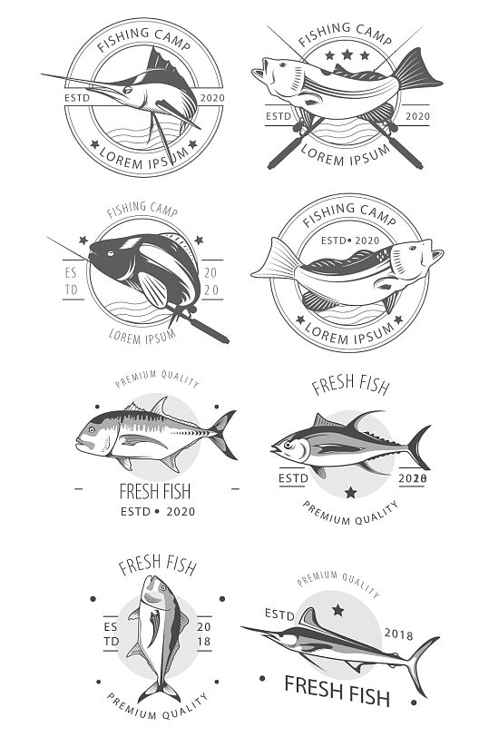 鱼类产品LOGO元素