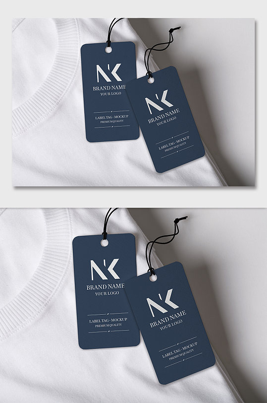 t恤吊牌图案样机