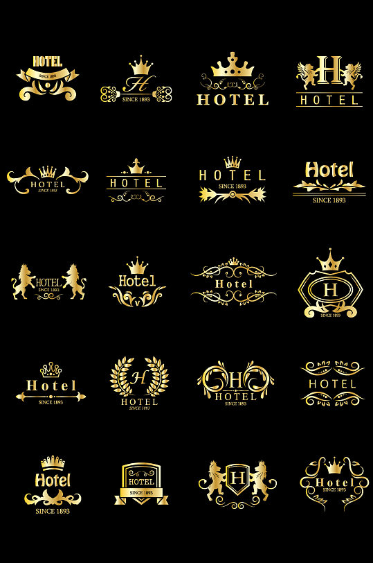 酒店宾馆LOGO标识元素