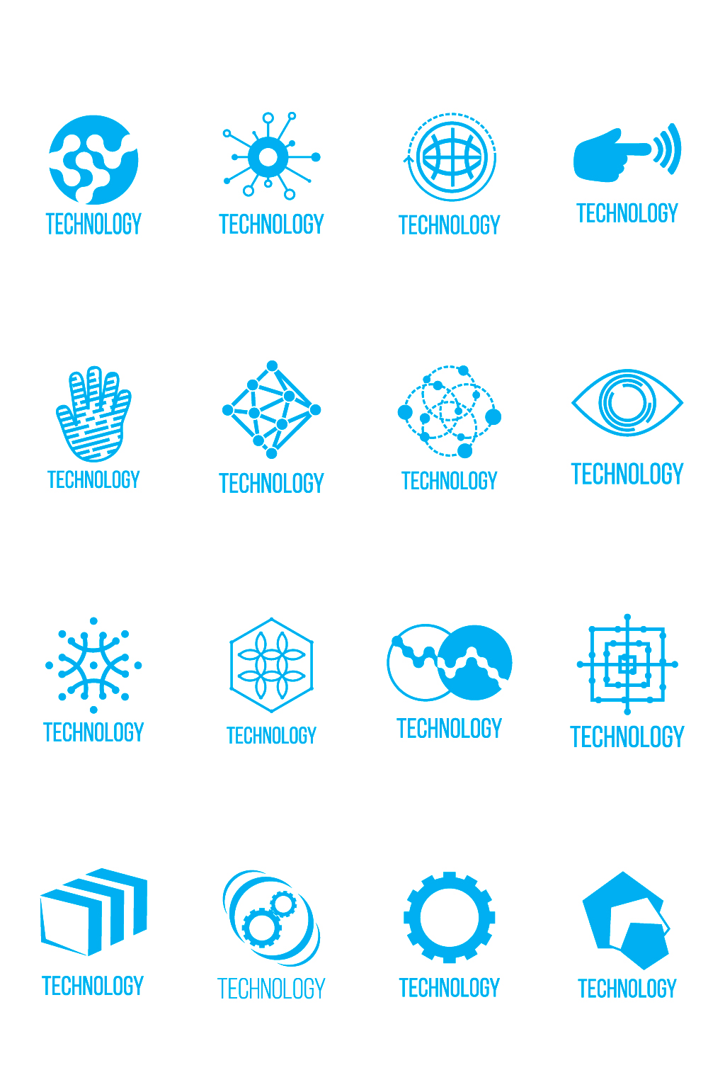 高科技识别技术logo元素