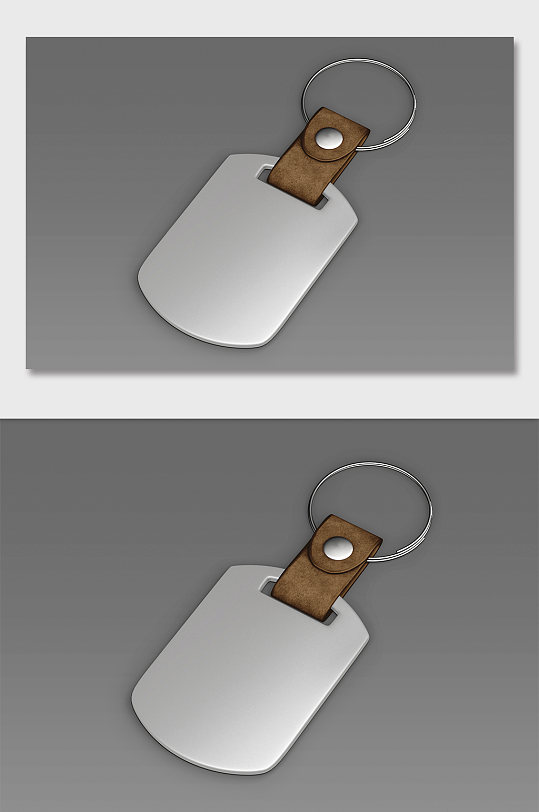 金属钥匙牌钥匙扣样机贴图