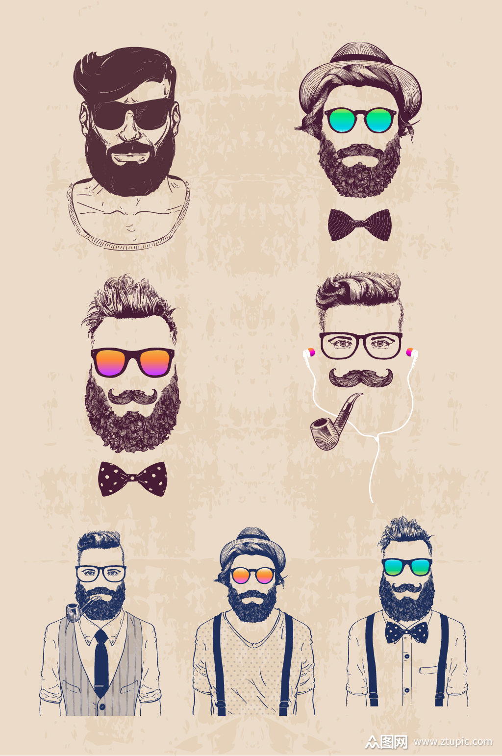 英伦风复古绅士形象元素