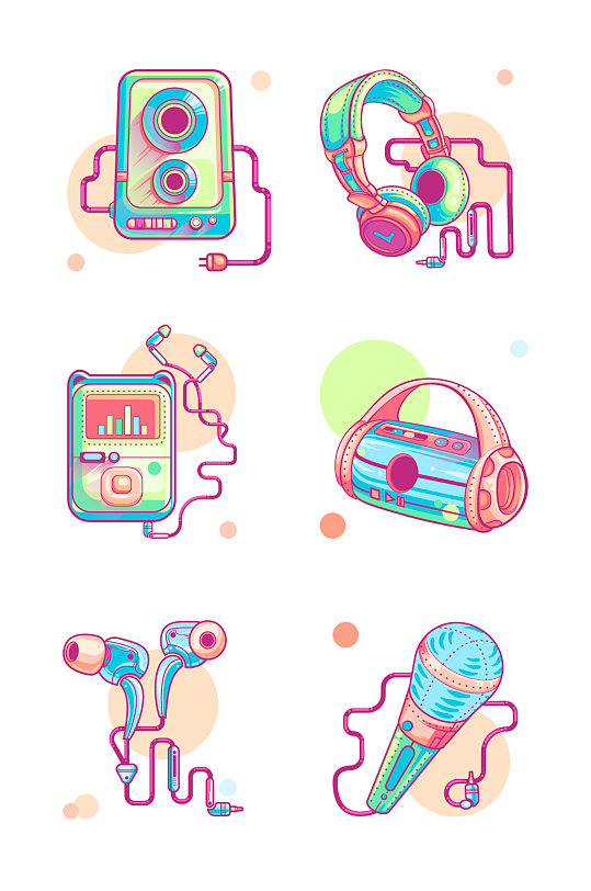 卡通音箱图片-卡通音箱素材下载-众图网