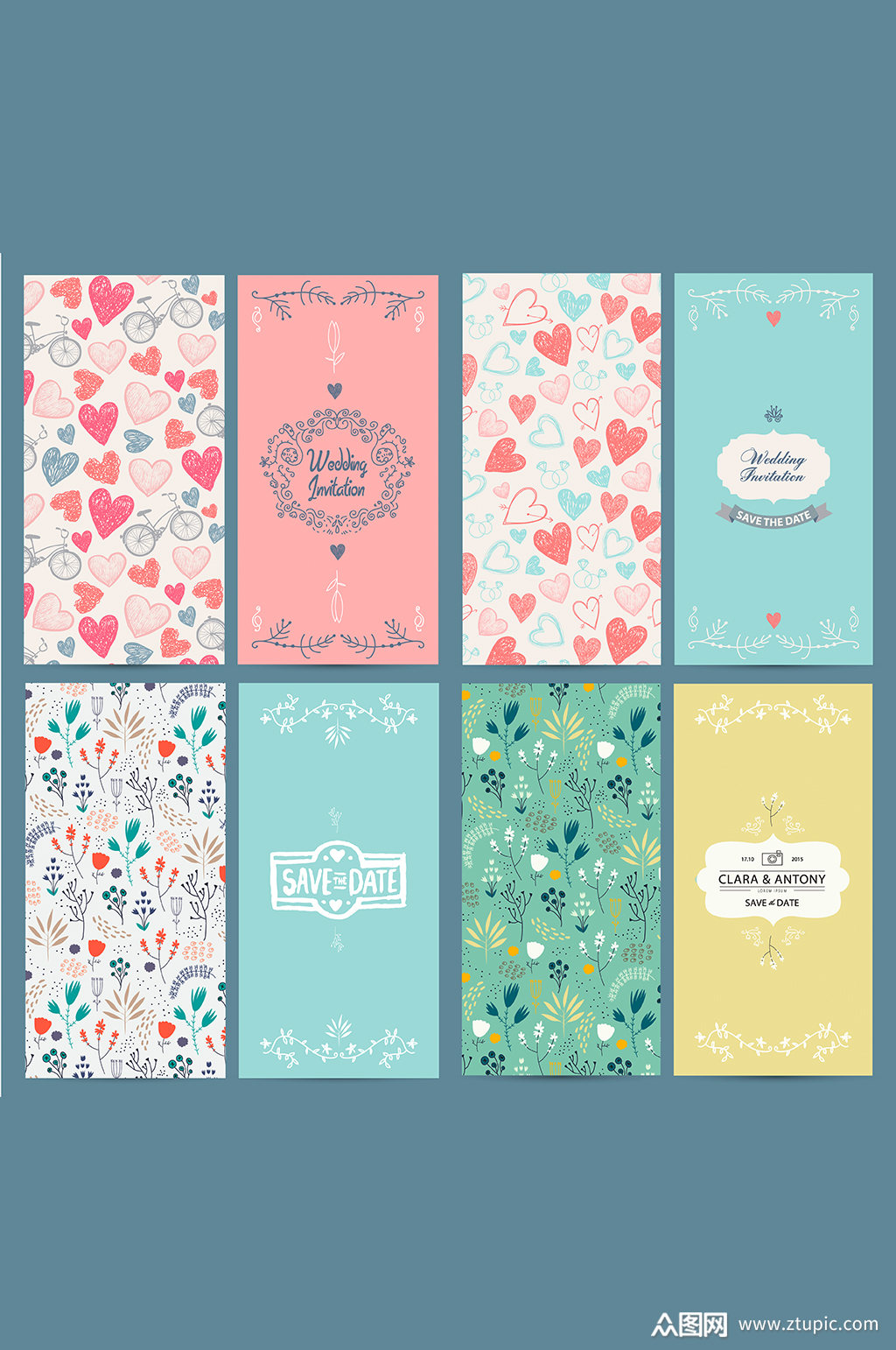 可爱小清新卡片背景