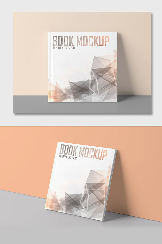 正方形画册封面作品集样机贴图-众图网