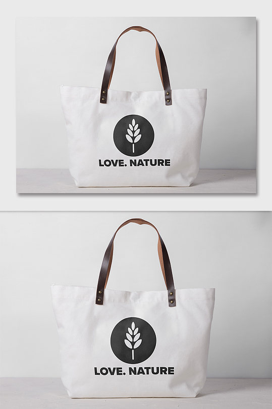 帆布袋手提袋logo图案样机