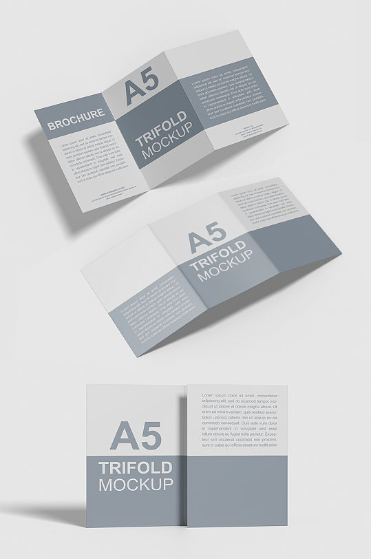 a5三折页样机贴图