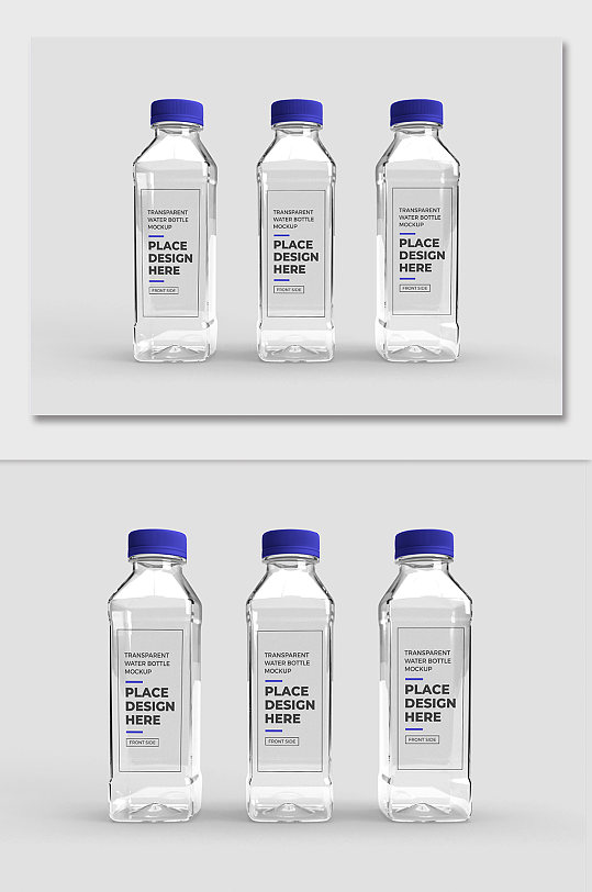 苏打水瓶logo样机贴图