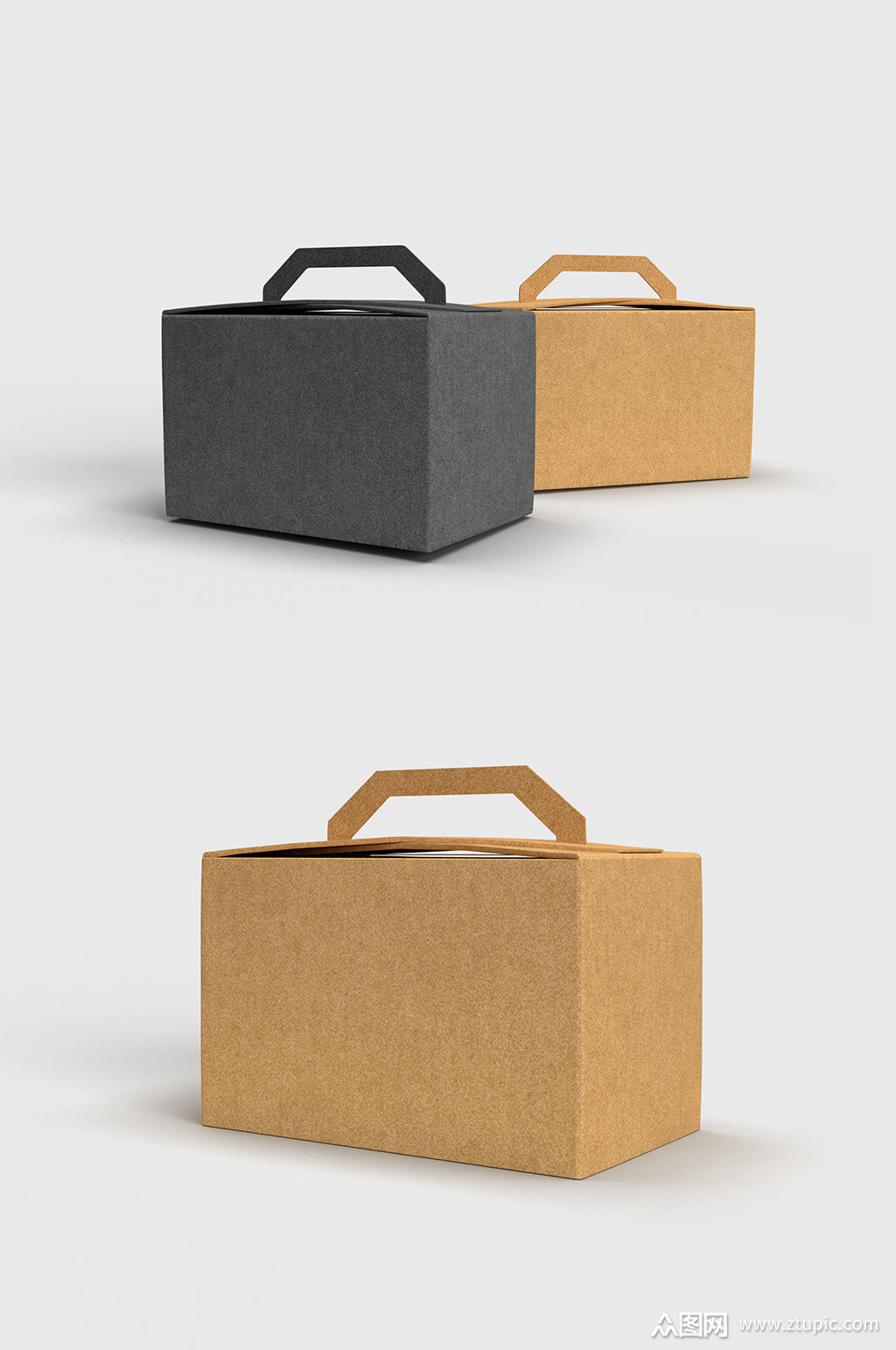 礼品手提盒样机贴图