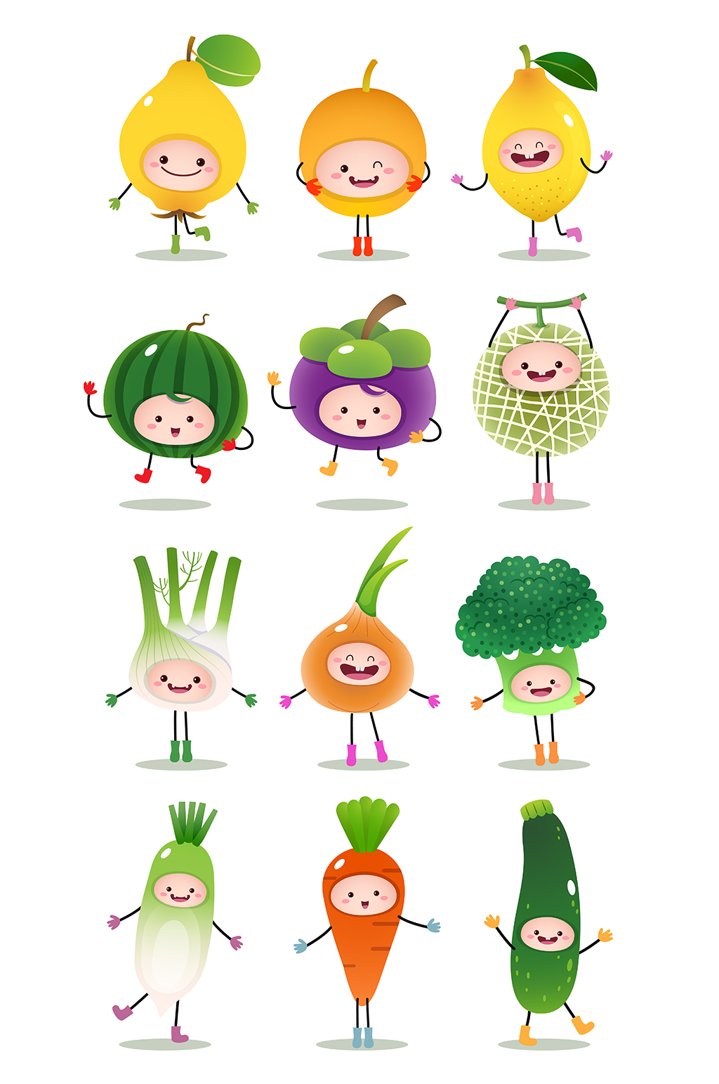 蔬菜宝宝ppt模板图片