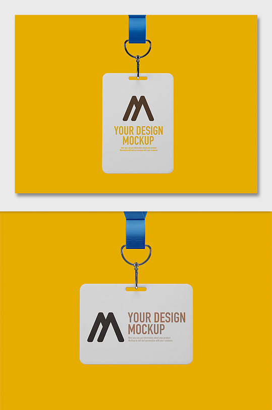 工作证工作牌样机贴图-众图网