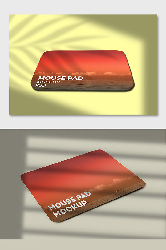 鼠标垫图案样机贴图-众图网