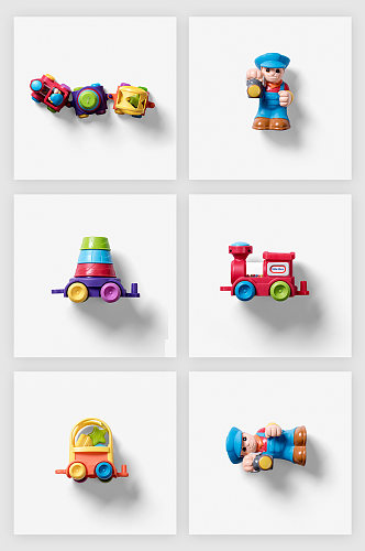 幼儿玩具小汽车PSD免抠素材