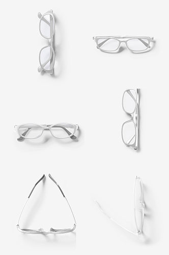 白色眼镜免抠素材元素