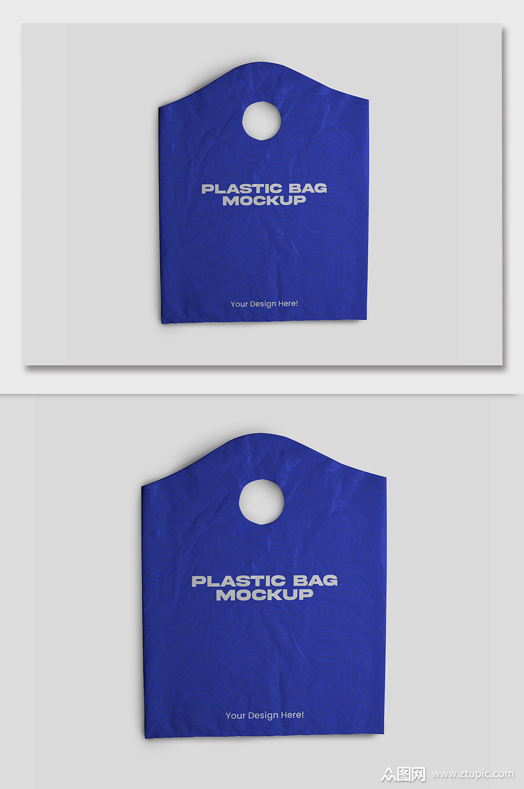 塑料袋购物袋样机贴图模板下载-编号1236869-众图网