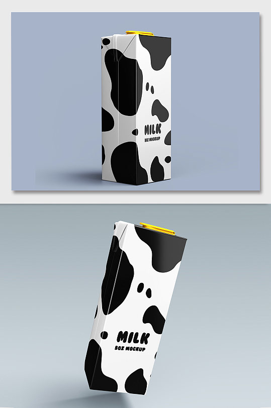 牛奶饮料包装牛奶盒利乐砖样机贴图