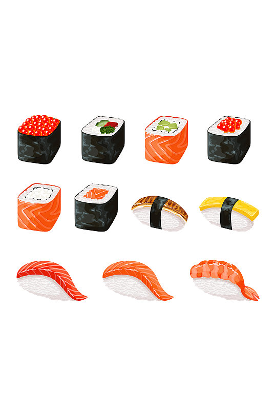 寿司日本美食元素
