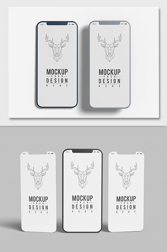 手机界面展示样机贴图-众图网