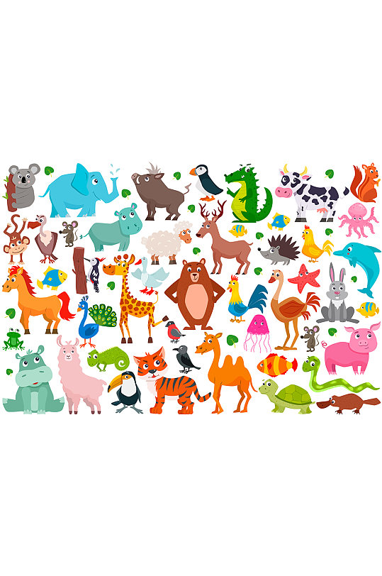 小动物可爱元素-小动物可爱元素图片-小动物可爱元素素材下载-众图网