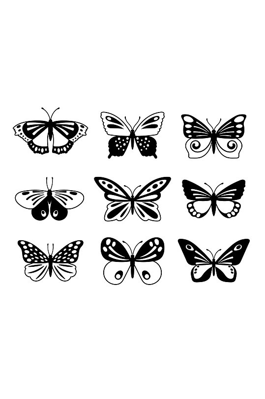 手绘涂鸦蝴蝶元素-手绘涂鸦蝴蝶元素图片-手绘涂鸦蝴蝶元素素材下载-