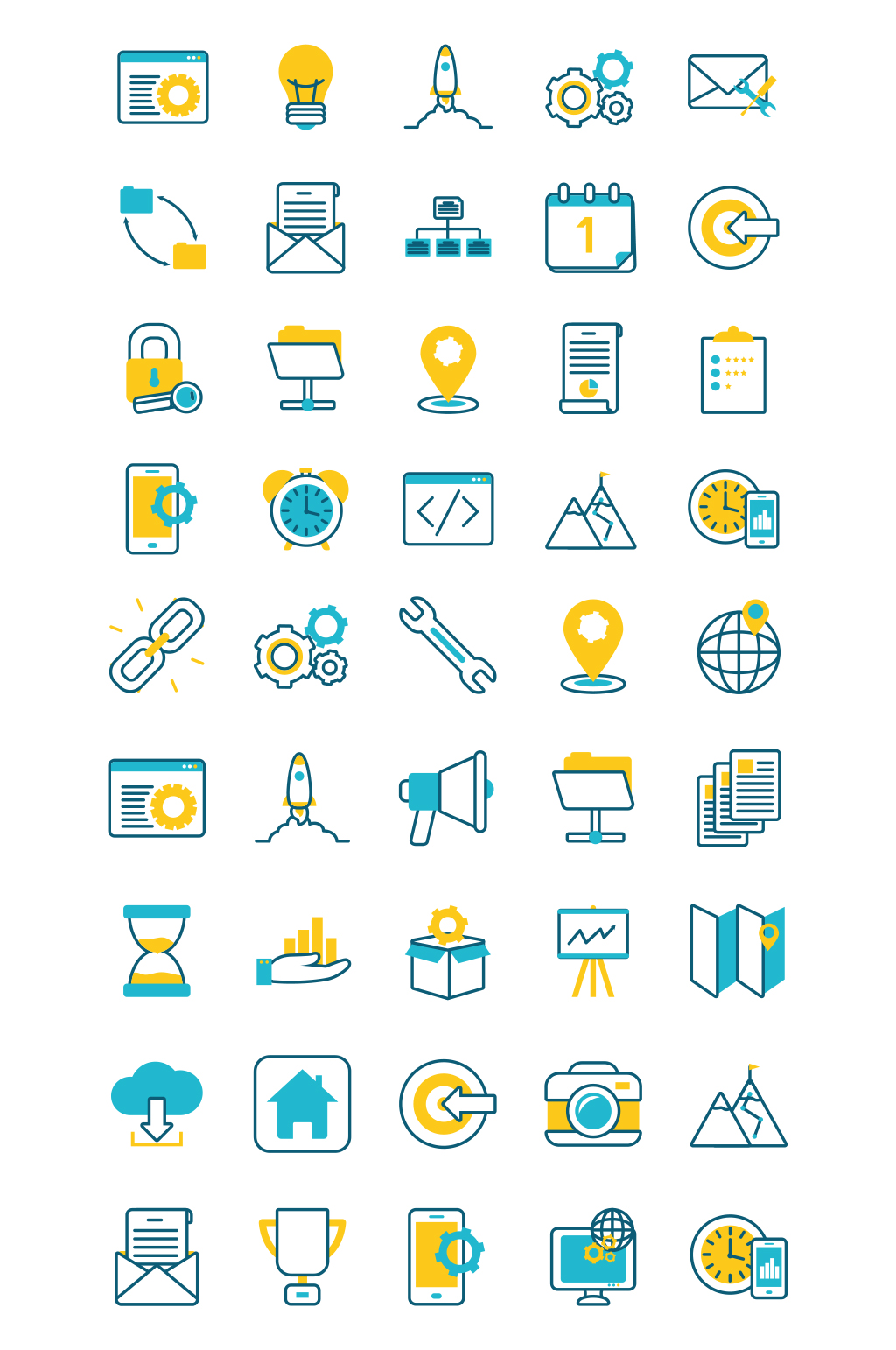 矢量通用线性图标元素