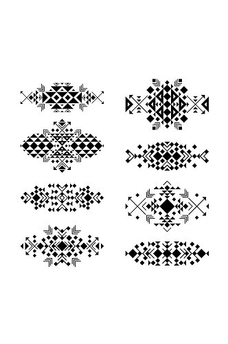 抽象几何组合图形元素
