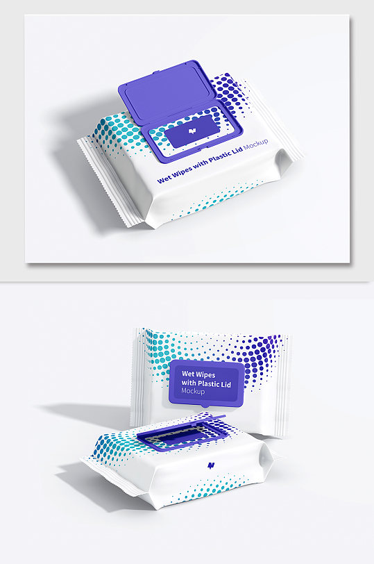 湿巾包装袋样机贴图-众图网