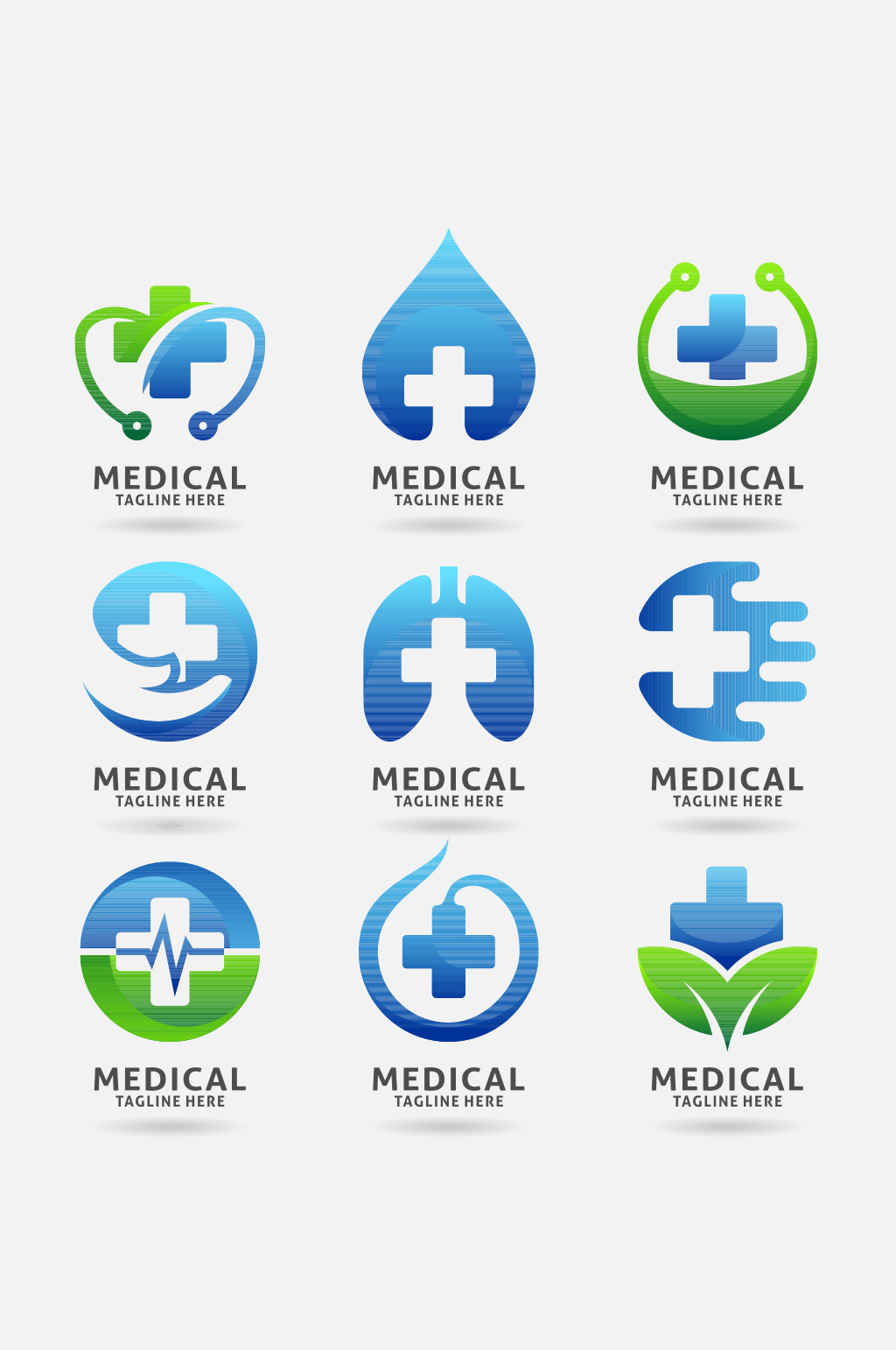 医疗医院卫生矢量logo元素