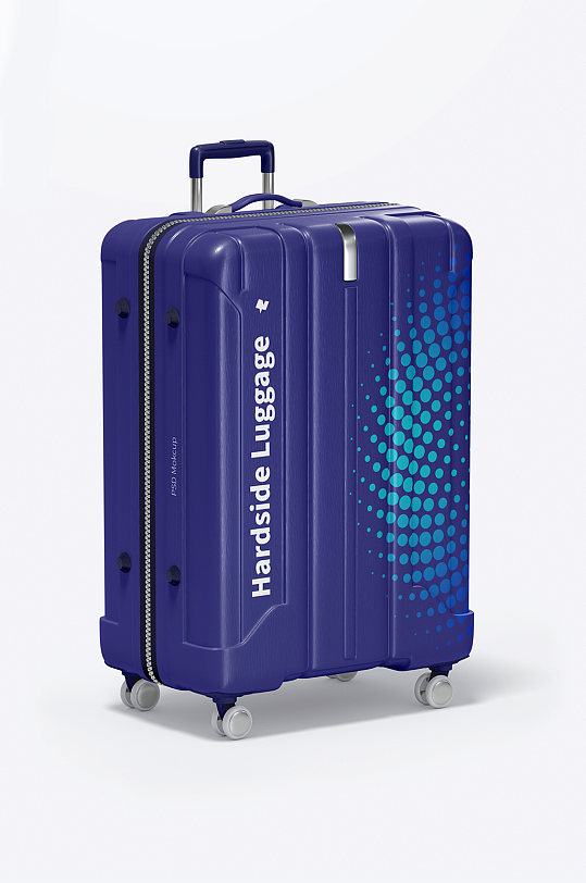 行李箱样机图案贴图