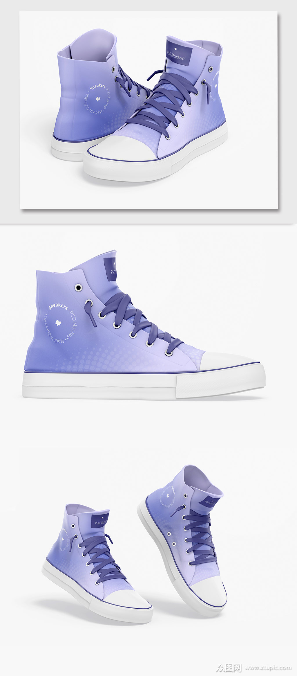 高邦帆布鞋样机图案贴图