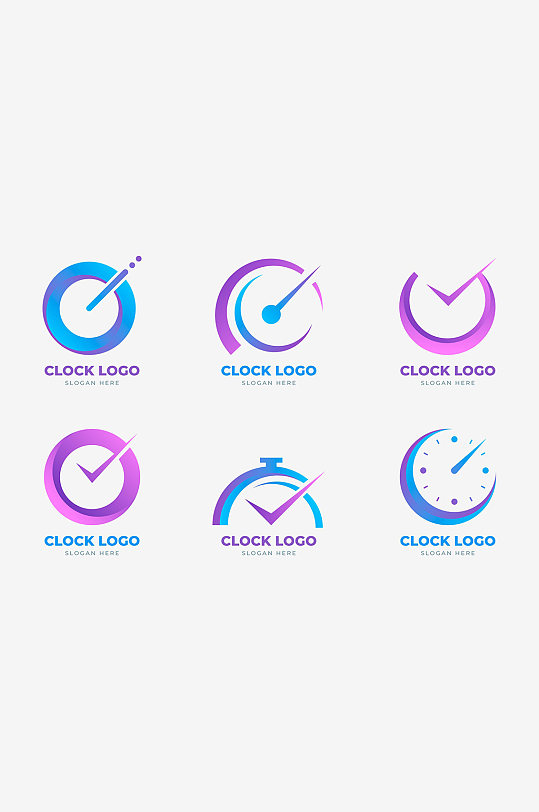 时钟秒表矢量logo元素