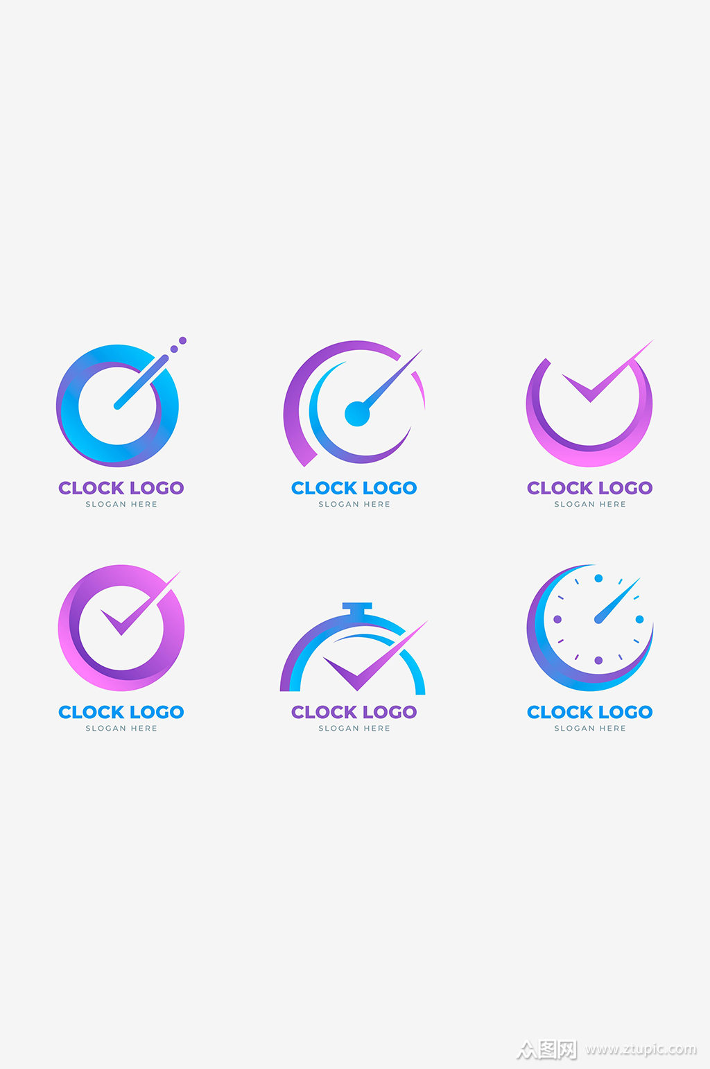 时钟秒表矢量logo元素
