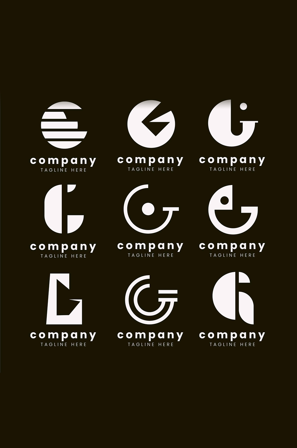 抽象企业LOGO元素素材