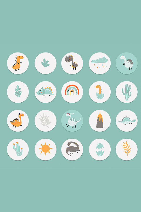 矢量卡通小图标图片-矢量卡通小图标素材下载-众图网