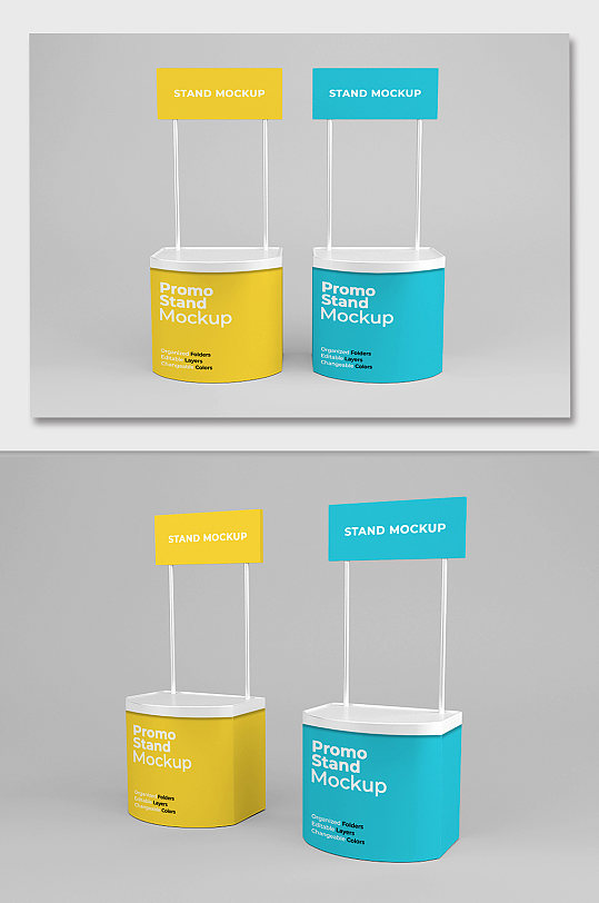 展示柜台样机贴图