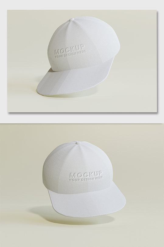 棒球帽样机logo贴图