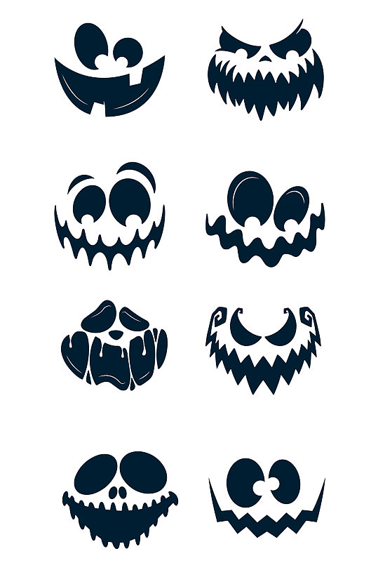 万圣节鬼脸图片-万圣节鬼脸素材下载-众图网