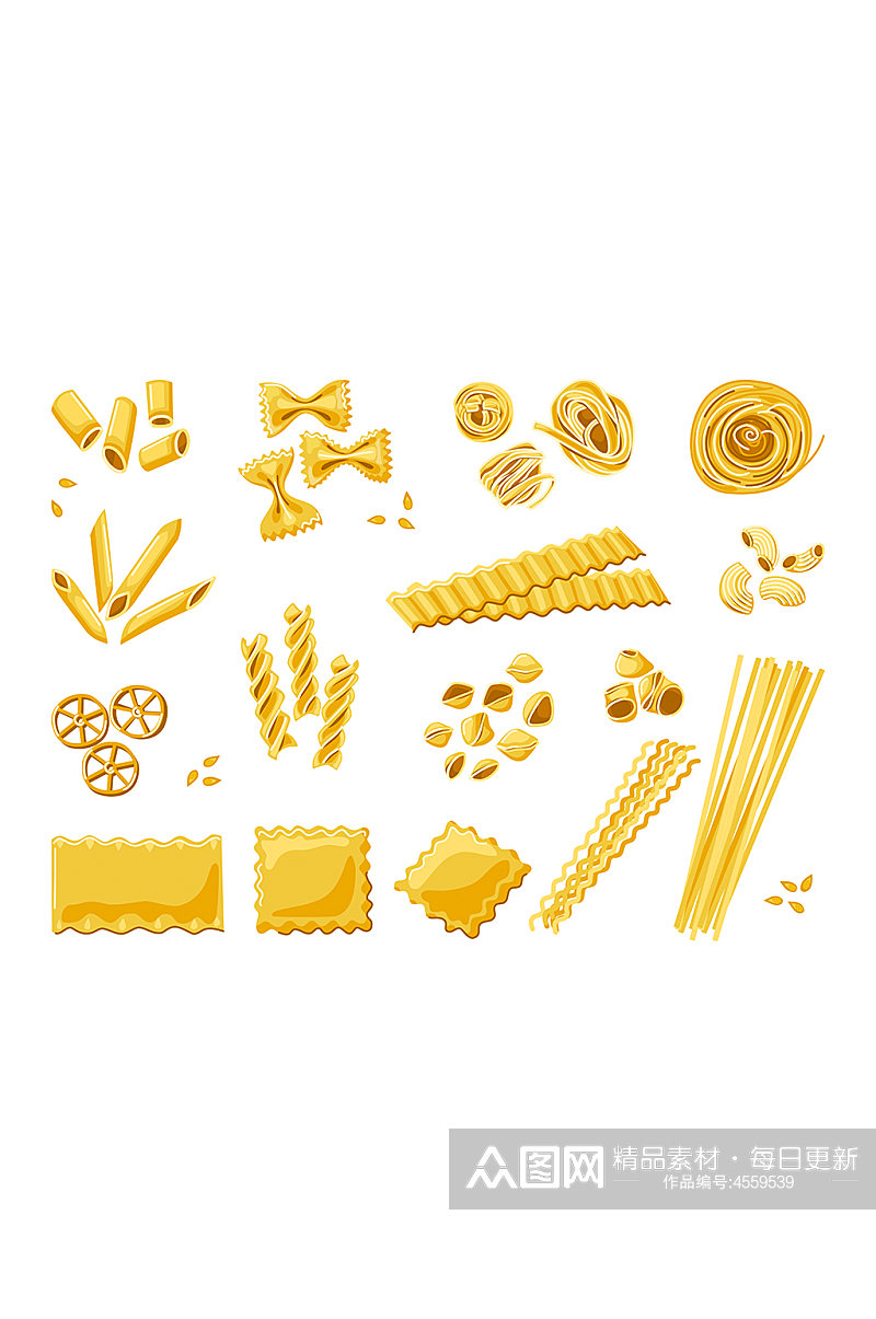 小麦面粉膨化食品元素素材