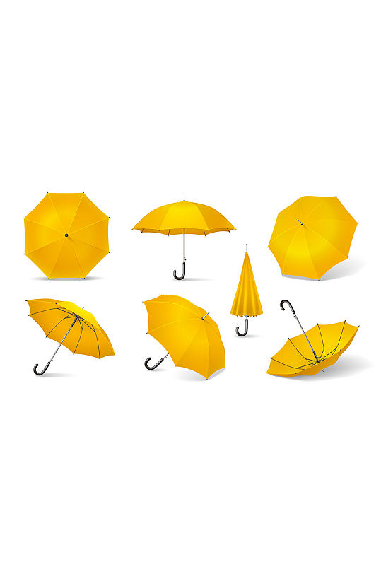 雨伞矢量免抠小元素