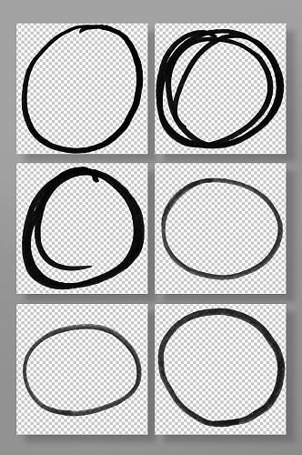 创意黑白圆圈图案精美元素