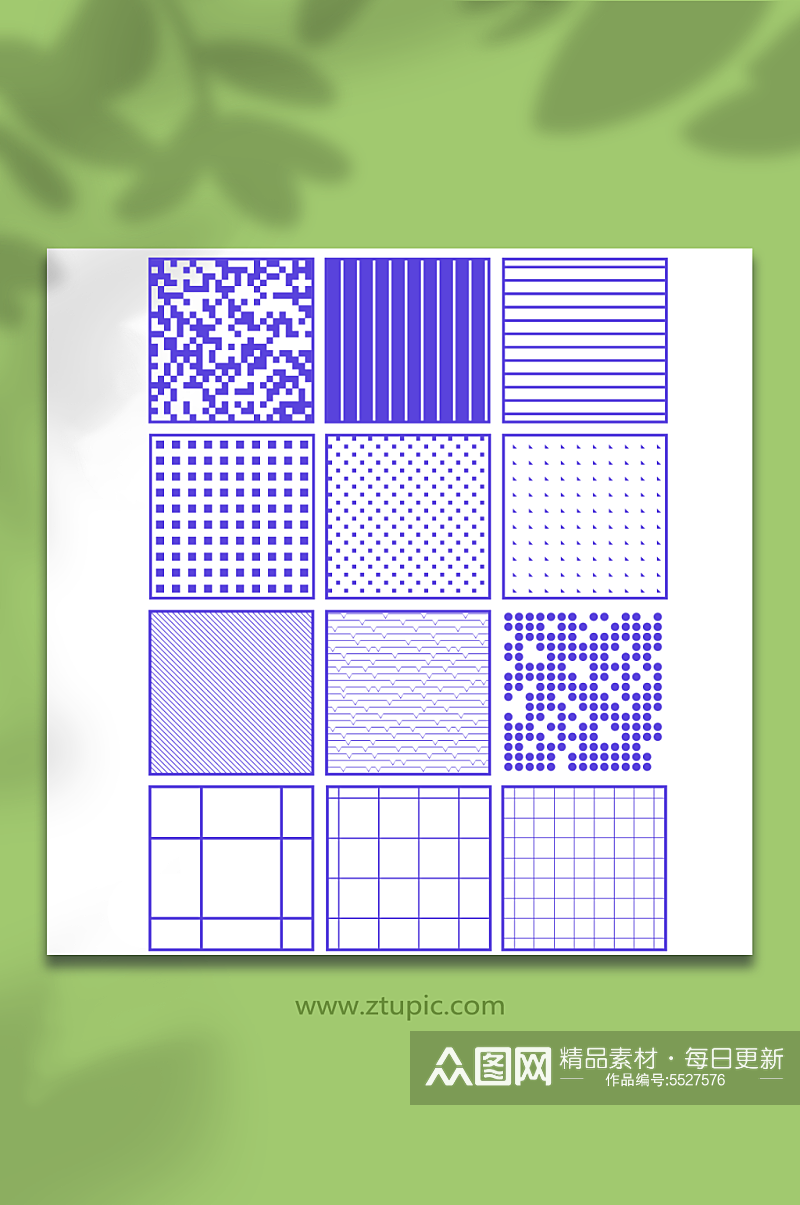 创意简约方块图案精美元素素材