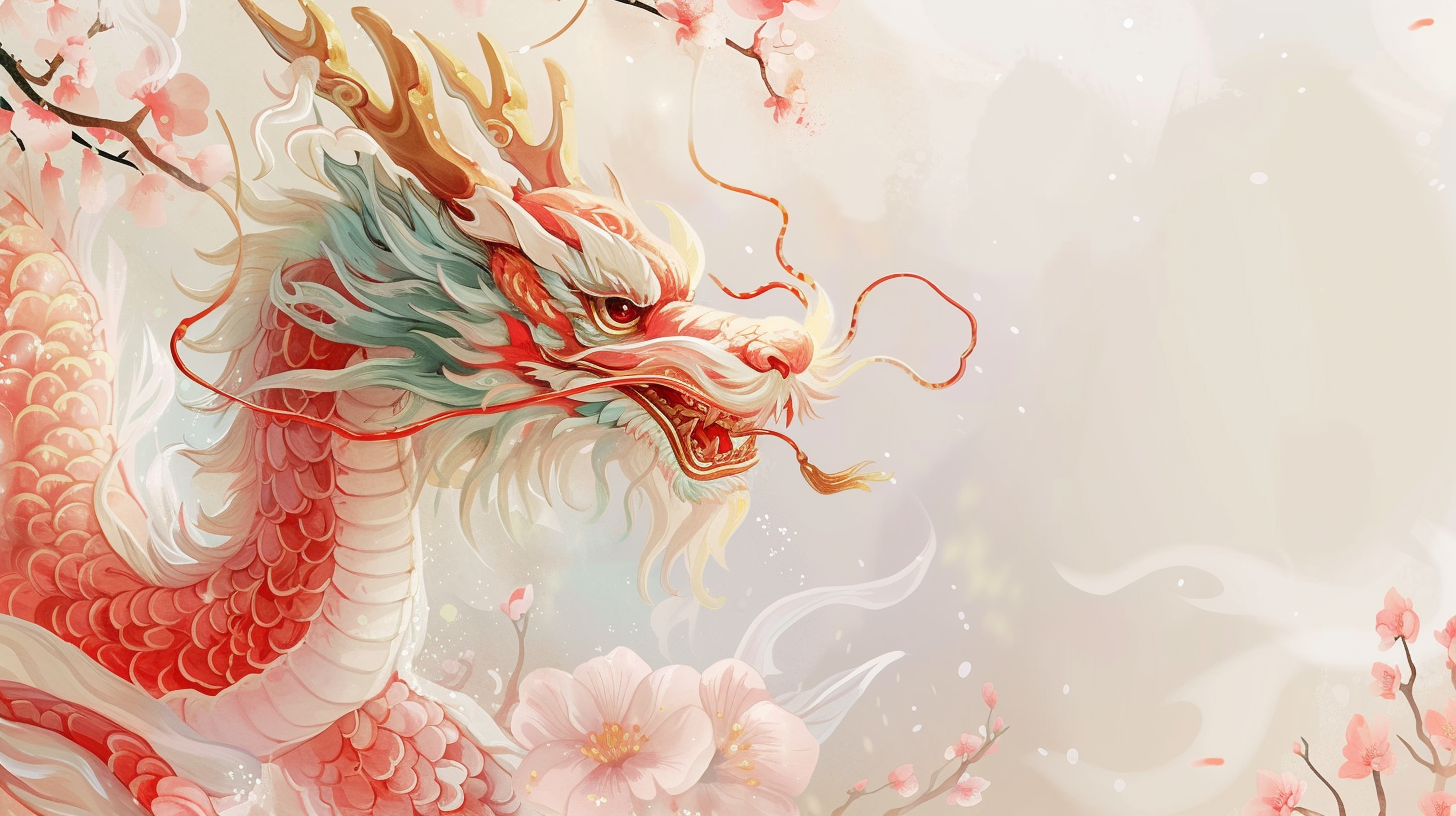 龙年中国龙喜庆壁纸图片素材