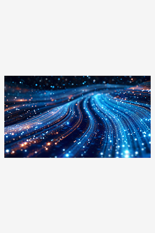 科技抽象粒子光影图片