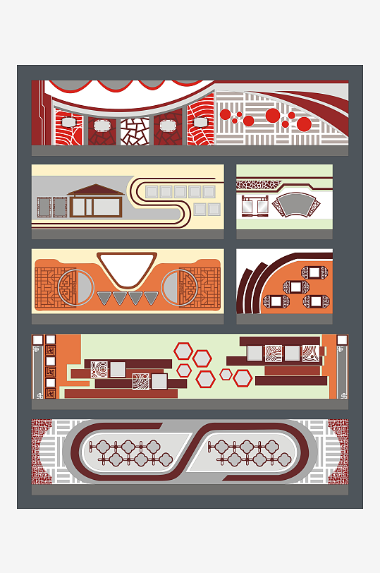 大气的企业墙面布置-众图网